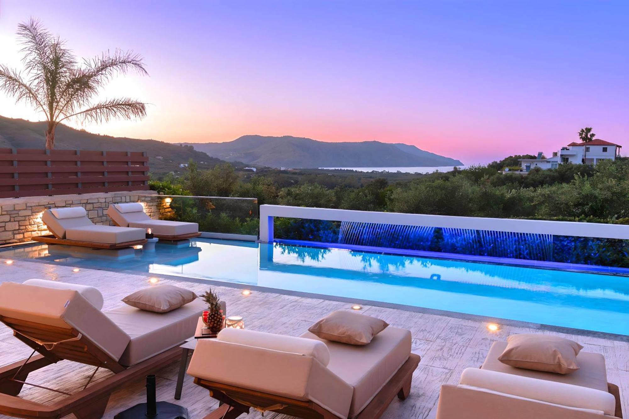 Minoas Villas Heated Pool Kournás Exteriör bild