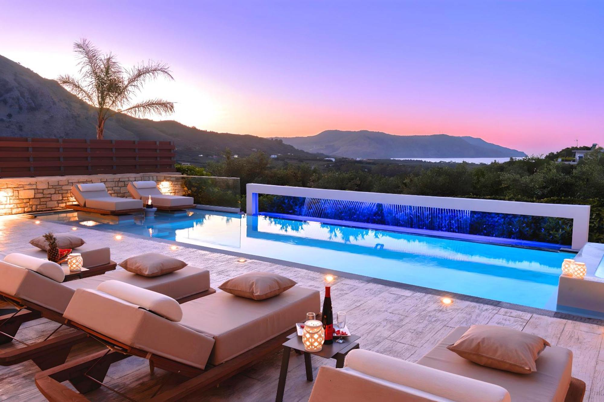 Minoas Villas Heated Pool Kournás Exteriör bild