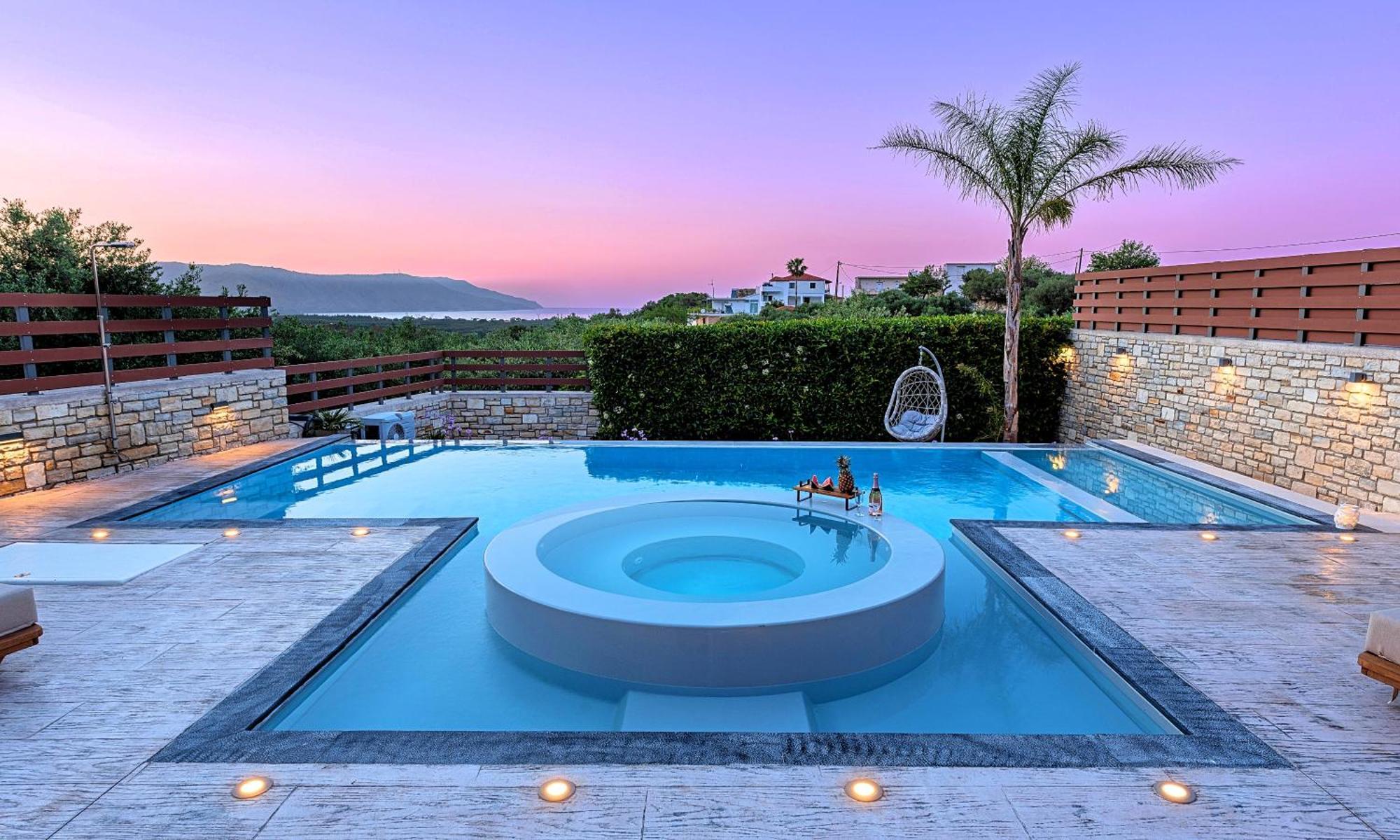 Minoas Villas Heated Pool Kournás Exteriör bild